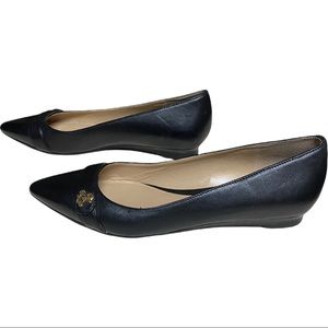 Like new Ralph Lauren Aminah black leather flats